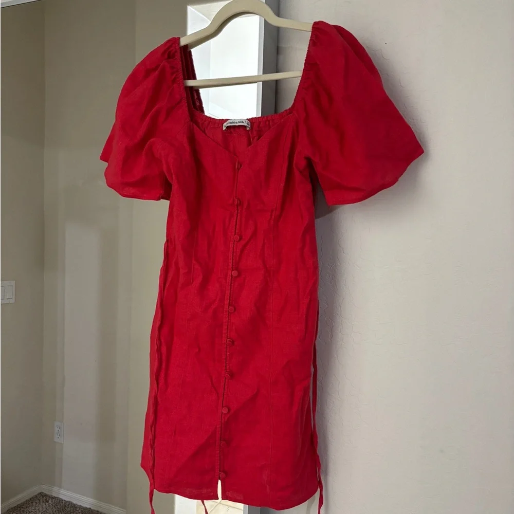 NWT Abercrombie and Fitch Linen Dress - Picture 2 of 5